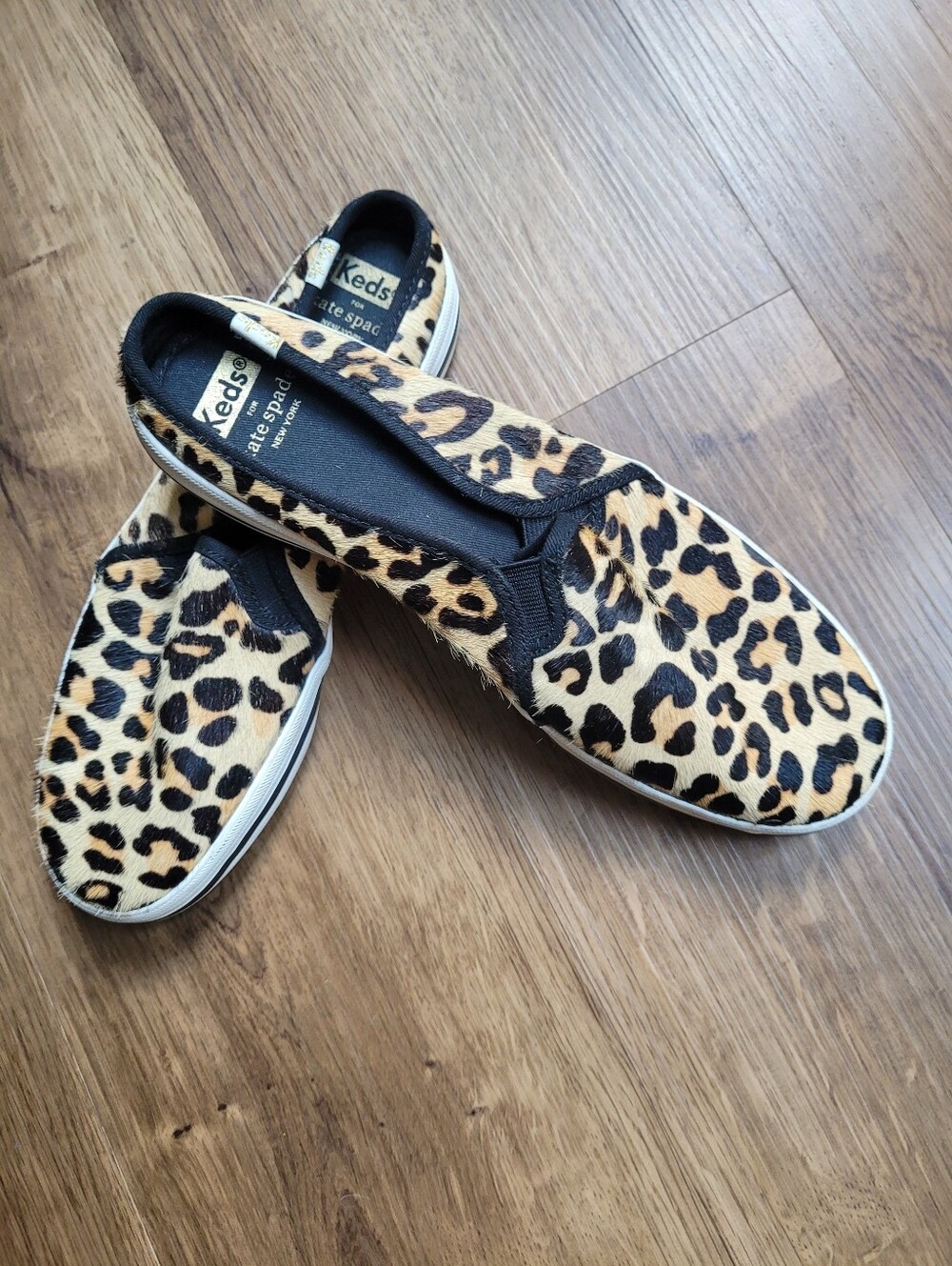 Keds X Kate Spade Calf Hair Open Back Womens Shoes Sz 9